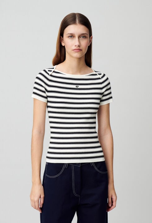 Top marinière maille fine