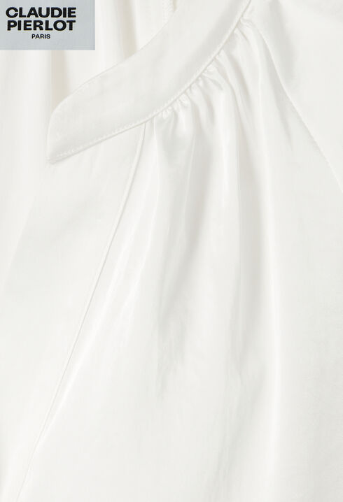 Blouse fluide col tunisien