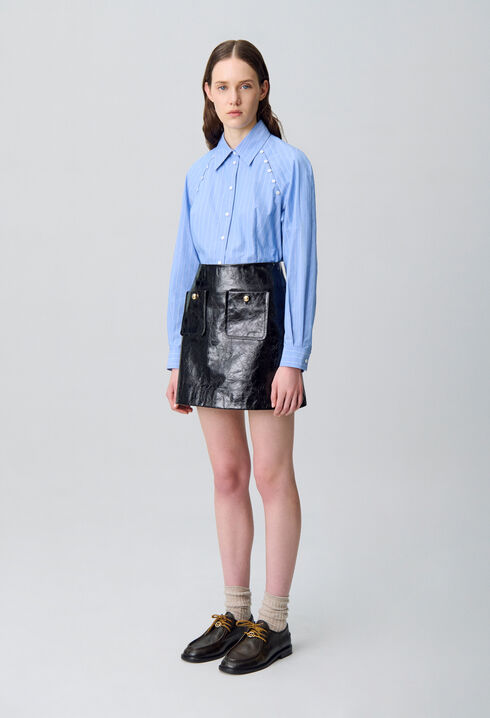 Cotton poplin shirt