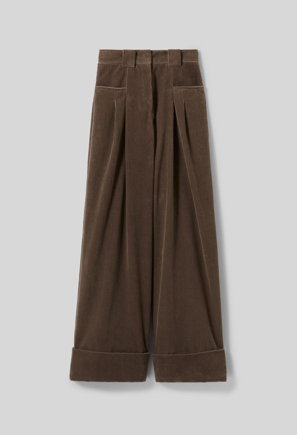 Wide-Leg Velvet Trousers