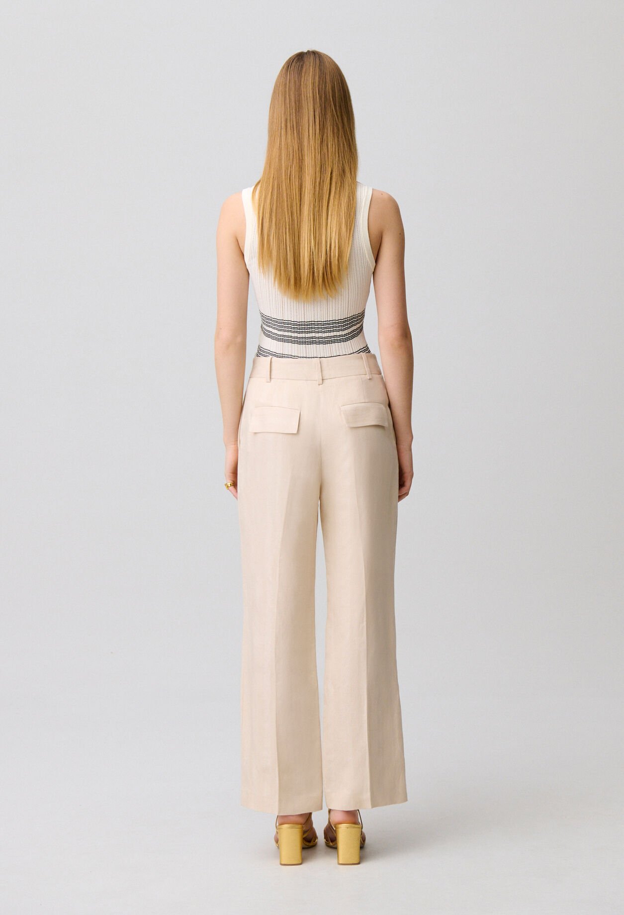 Flowy linen trousers