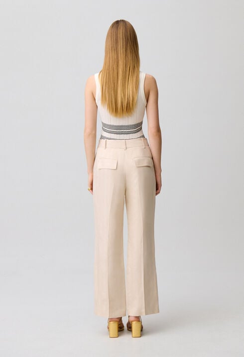 Flowy linen trousers