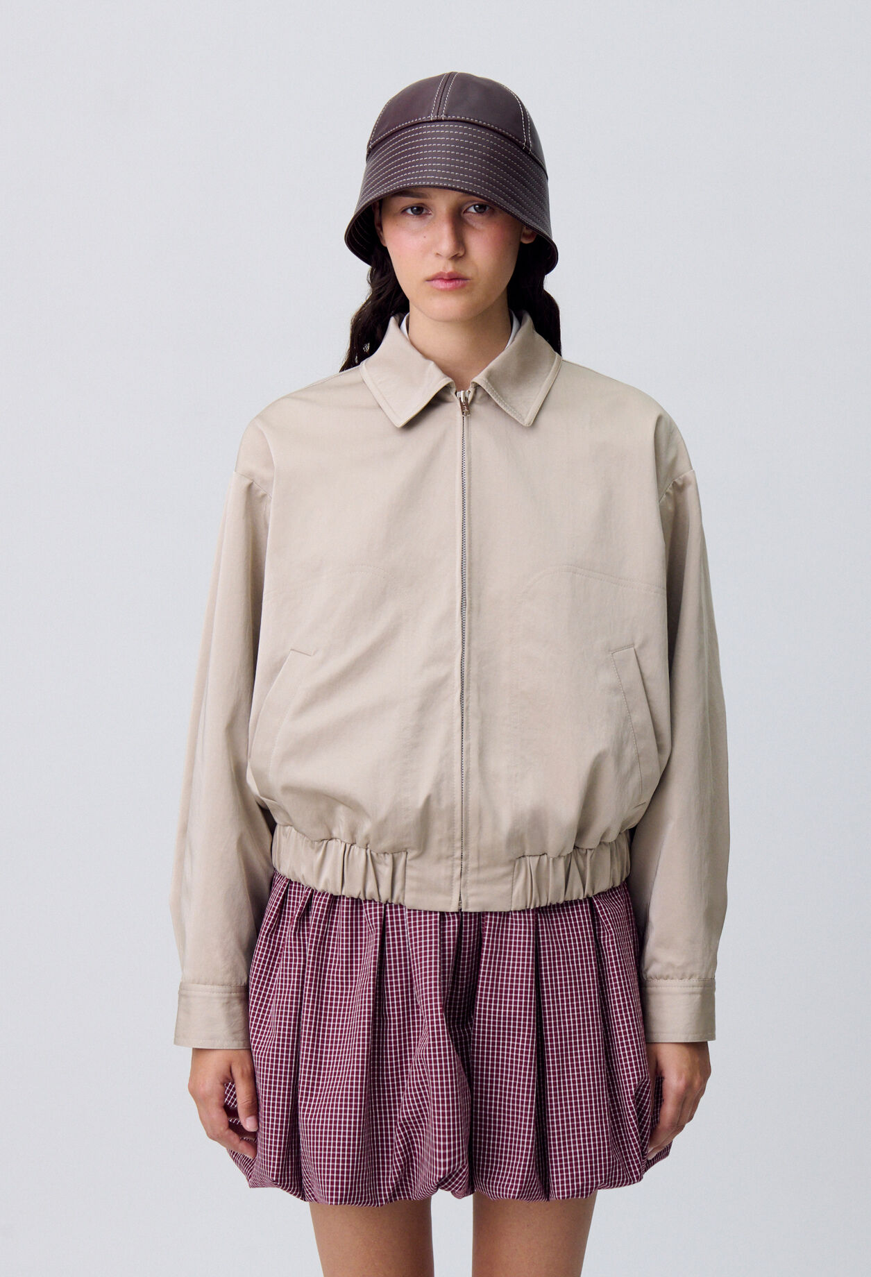 Blouson oversize zippé