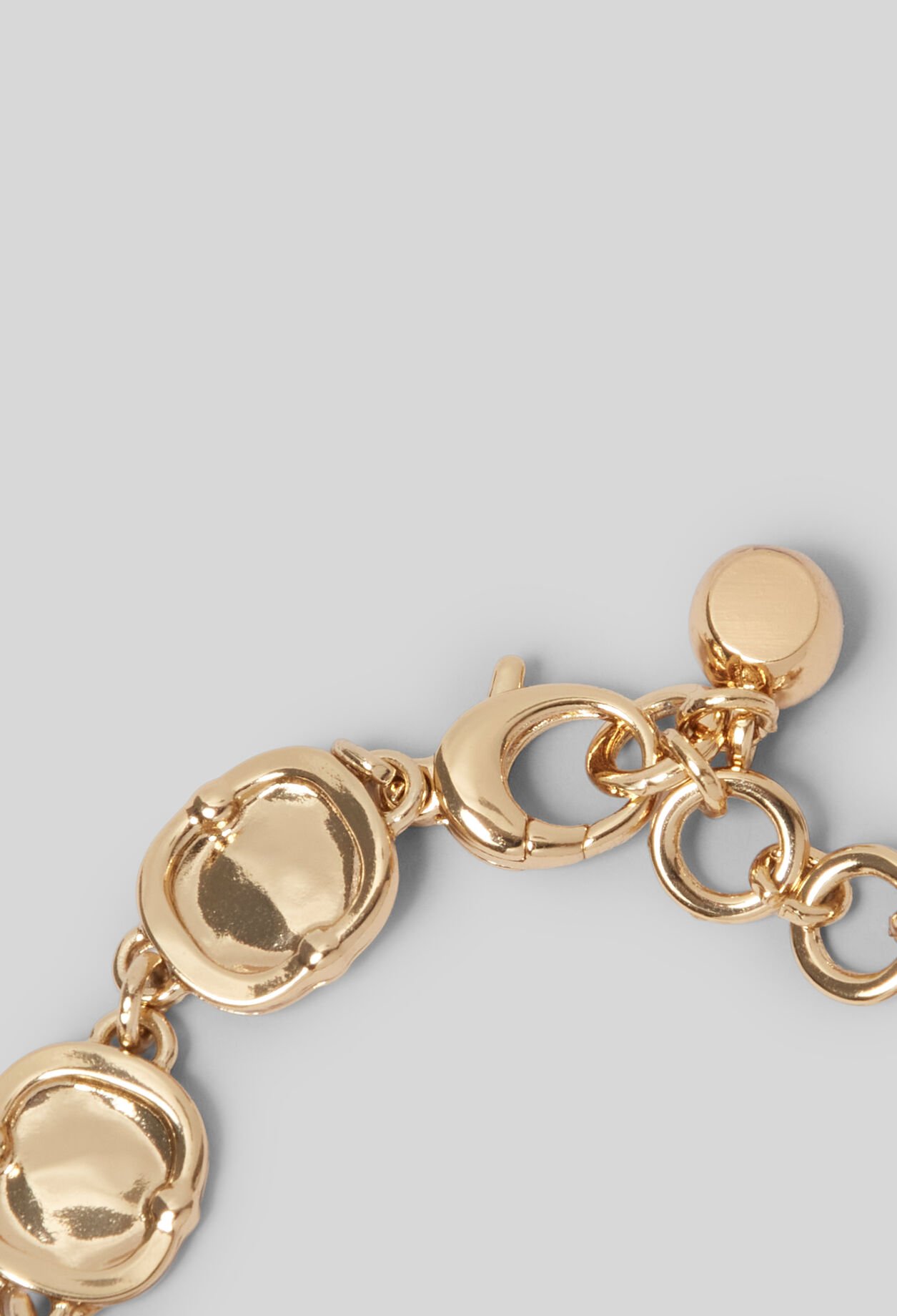 Bracelet cha&icirc;ne coeurs martel&eacute;s