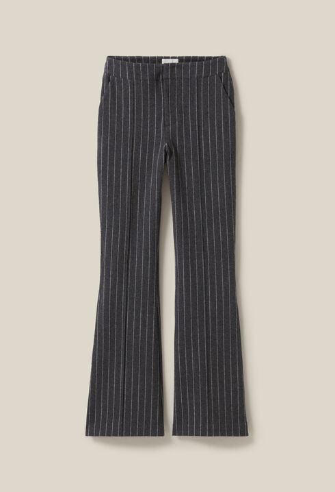Pantalon flare à rayures 