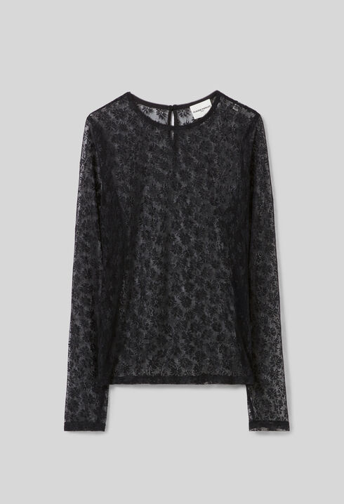 Sheer lace top