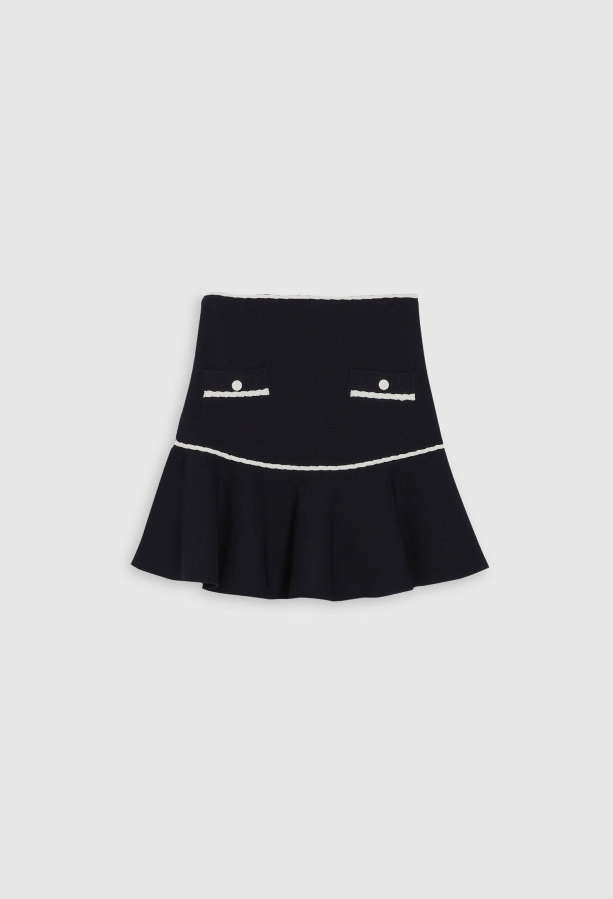Knit short skirt